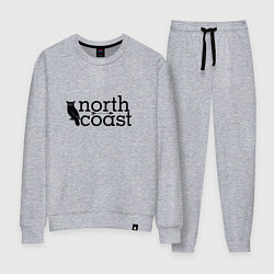 Костюм хлопковый женский IDC North coast, цвет: меланж