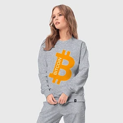 Костюм хлопковый женский Bitcoin Boss, цвет: меланж — фото 2