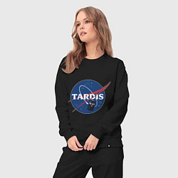 Костюм хлопковый женский Tardis NASA, цвет: черный — фото 2