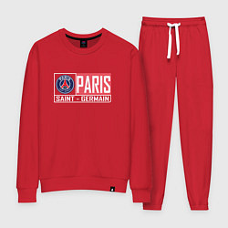 Костюм хлопковый женский Paris Saint-Germain - New collections, цвет: красный