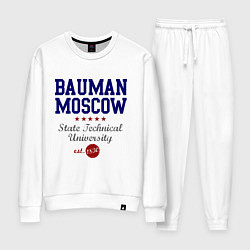 Костюм хлопковый женский Bauman STU, цвет: белый
