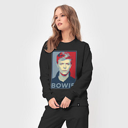 Костюм хлопковый женский Bowie Poster, цвет: черный — фото 2