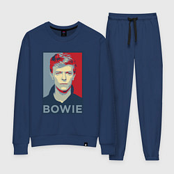 Костюм хлопковый женский Bowie Poster, цвет: тёмно-синий