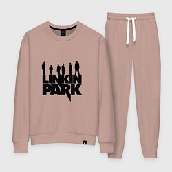 Костюм хлопковый женский Linkin Park, цвет: пыльно-розовый