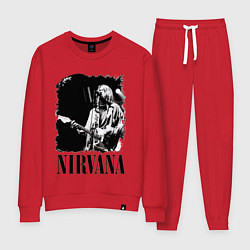 Костюм хлопковый женский Black Nirvana, цвет: красный