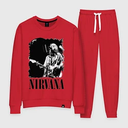 Костюм хлопковый женский Black Nirvana, цвет: красный