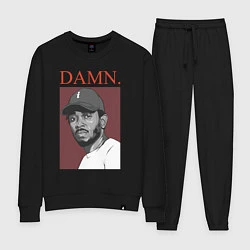 Костюм хлопковый женский Kendrick Lamar: DAMN, цвет: черный