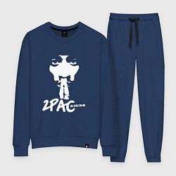 Костюм хлопковый женский 2Pac: All Eyez On Me, цвет: тёмно-синий