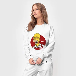 Костюм хлопковый женский KFC Homer, цвет: белый — фото 2