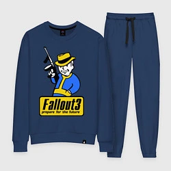 Костюм хлопковый женский Fallout 3 Man, цвет: тёмно-синий