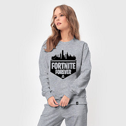 Костюм хлопковый женский Fortnite Forever, цвет: меланж — фото 2