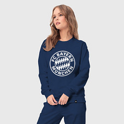 Костюм хлопковый женский FC Bayern Munchen, цвет: тёмно-синий — фото 2