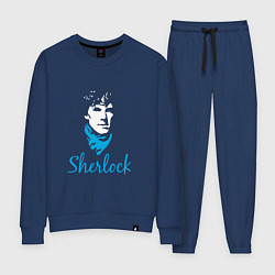 Костюм хлопковый женский Sherlock, цвет: тёмно-синий
