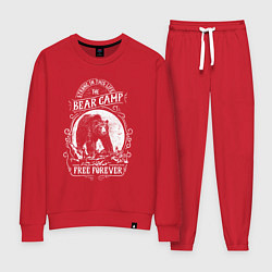Костюм хлопковый женский Bear Camp Free Forever, цвет: красный