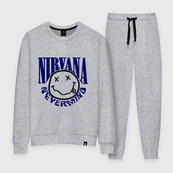 Костюм хлопковый женский Nevermind Nirvana, цвет: меланж