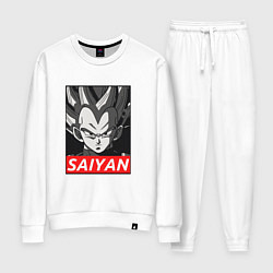 Костюм хлопковый женский SAIYAN OBEY, цвет: белый