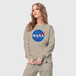 Костюм хлопковый женский NASA: Masa, цвет: миндальный — фото 2