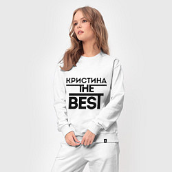 Костюм хлопковый женский Кристина the best, цвет: белый — фото 2