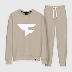 Костюм хлопковый женский FAZE Symbol, цвет: миндальный