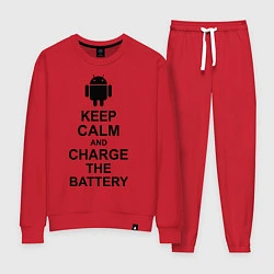 Женский костюм Keep Calm & Charge The Battery (Android)
