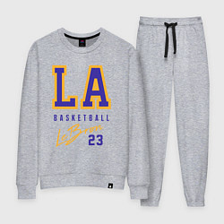 Костюм хлопковый женский Lebron 23: Los Angeles, цвет: меланж