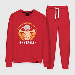 Костюм хлопковый женский Khabib: The Eagle, цвет: красный