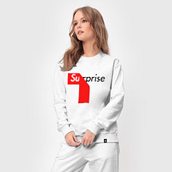 Костюм хлопковый женский Supreme Surprise, цвет: белый — фото 2