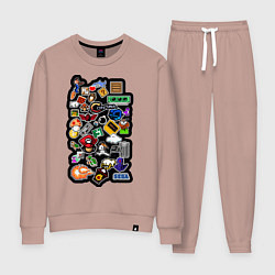 Женский костюм Стикеры 8бит