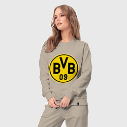 Костюм хлопковый женский BVB 09, цвет: миндальный — фото 2