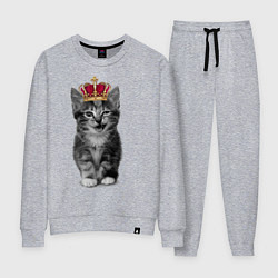 Костюм хлопковый женский Meow kitten, цвет: меланж