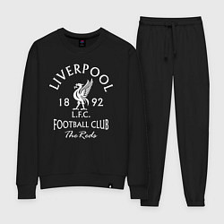 Костюм хлопковый женский Liverpool: Football Club, цвет: черный