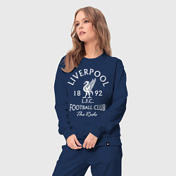 Костюм хлопковый женский Liverpool: Football Club, цвет: тёмно-синий — фото 2