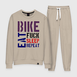 Женский костюм Bike eat sleep repeat