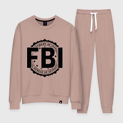 Костюм хлопковый женский FBI Agency, цвет: пыльно-розовый