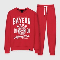 Костюм хлопковый женский Bayern Munchen 1900, цвет: красный