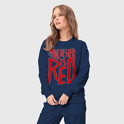 Костюм хлопковый женский Manchester is Red, цвет: тёмно-синий — фото 2