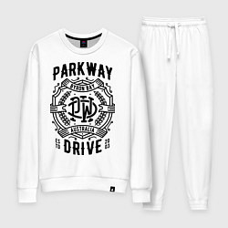 Костюм хлопковый женский Parkway Drive: Australia, цвет: белый