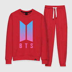 Костюм хлопковый женский BTS: Neon V, цвет: красный