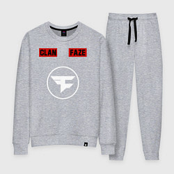 Костюм хлопковый женский FAZE CLAN, цвет: меланж