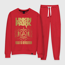 Костюм хлопковый женский Linkin Park: Road to Revolution, цвет: красный