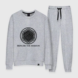 Костюм хлопковый женский Bring me the horizon, цвет: меланж