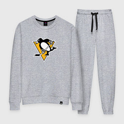 Костюм хлопковый женский Pittsburgh Penguins: Evgeni Malkin, цвет: меланж