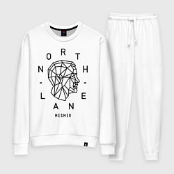 Костюм хлопковый женский Northlane: Mesmer, цвет: белый