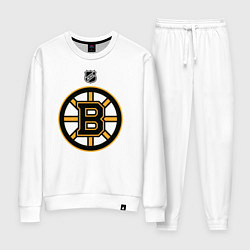 Костюм хлопковый женский Boston Bruins NHL, цвет: белый