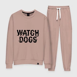 Костюм хлопковый женский Watch Dogs, цвет: пыльно-розовый
