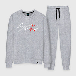 Костюм хлопковый женский STRAY KIDS FELIX, цвет: меланж