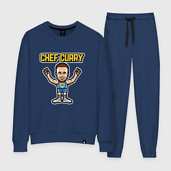 Костюм хлопковый женский Chef Curry, цвет: тёмно-синий