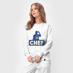 Костюм хлопковый женский Curry, цвет: белый — фото 2