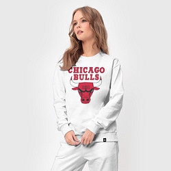 Костюм хлопковый женский CHICAGO BULLS, цвет: белый — фото 2