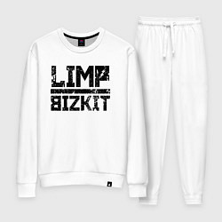 Костюм хлопковый женский LIMP BIZKIT, цвет: белый